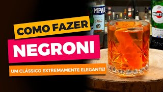 COMO FAZER O CLASSICO NEGRONI [upl. by Elesig]