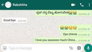 Heart touching love story of College girl Rakshitha kannada Emotional love story latest whatsapp [upl. by Stickney]