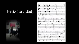 Feliz Navidad 4hand  Piano Duet [upl. by Auhesoj]