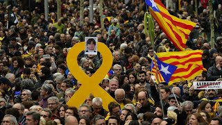 Catalonia Puigdemont to appear before German judge as protests erupt [upl. by Anifesoj]