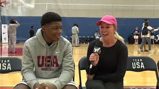 Oneonone with Nasir Anderson from USAB minicamp [upl. by Ricca]