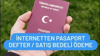 Pasaport Defter Bedeli Ödeme  Pasaport Satış Ücreti Yatırma [upl. by Henriha27]