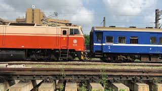 ChuKuang Express Service 554 E215 locomotive departing from Tainan Station CampC Park POV [upl. by Riane]