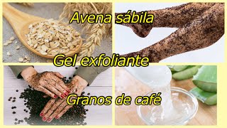 FACIL GEL EXFOLIANTE CORPORAL AVENA ALOE VERA CAFE SHAMPOO MEJOR Y FACIL [upl. by Narda]