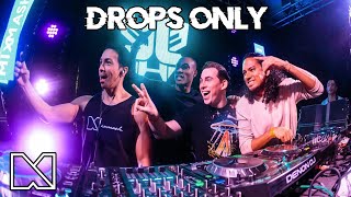 Laidback Luke Hardwell Afrojack Quintino SJ amp RM Chukie Blasterjaxx DROPS ONLY  Mixmash Miami 2018 [upl. by Nimrahc]