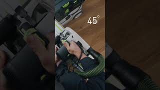 Festool plungecut saw TS 55 Angle Cuts with Guide Rail [upl. by Philbert]