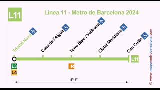 Metro Bcn L11 Megafonias de Can Cuias A Trinitat Nova en la UT 506 [upl. by Doran]