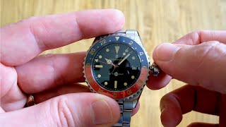 Steinhart Ocean 39 Vintage GMT operation and details [upl. by Mientao]