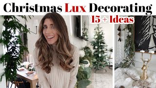 Lux Christmas Decorating Ideas 2024 on a budget  Modern Rustic Lux Holiday Decor Inspo [upl. by Duky]