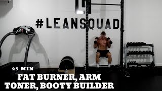 25 Minute Fat Burning Arm Toning AND Booty Building HIIT [upl. by Mccahill736]