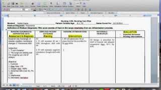 Nursing Care Plan Tutorial [upl. by Domenico]