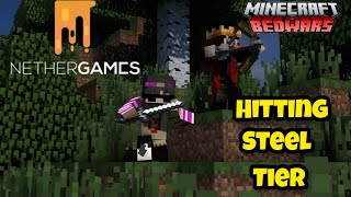 Hitting Steel Tier In Nethergames  Nethergames bedwars gameplay with new touch controls [upl. by Simona833]