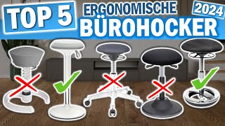 TOP 5 ERGONOMISCHE BÜROHOCKER  Test amp Vergleich 2024 [upl. by Inar]