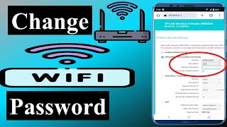 How to Change Wifi Password in Mobile [upl. by Norak]