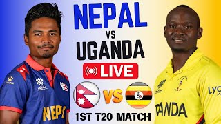 🔴Live Nepal vs Uganda 1st T20 Match  Nep vs Uga Live Cricket  Today T20 Match cricket19 [upl. by Adnahsar]