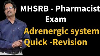 MHSRB exam  Adrenergic system Quick revision [upl. by Giltzow397]