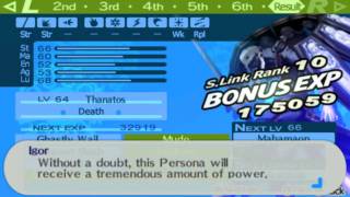 Persona 3 Portable fusing Thanatos [upl. by Nicky390]