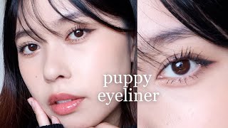 My quotinnocentquot Everyday Puppy Eyeliner Tutorial [upl. by Nolan]