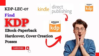 How to Create EBookPaperback Hardcover Cover Creation Prosses  Amazon Kindle Direct Publishing [upl. by Ive668]