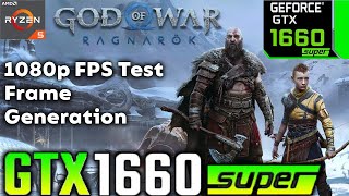 God of War Ragnarok GTX 1660 SUPER FSR 3 Frame Generation PC Performance Test [upl. by Rednijar]