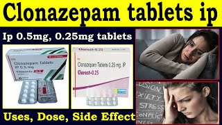 clonazepam tablets ip 05 mg tablet Uses Side Effects Dosage and strength [upl. by Barbette510]