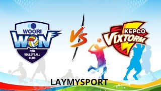 Live WOORI CARD VS KEPCO VIXTORM  KOREA VLEAGUE MEN 20242025 [upl. by Leshia]