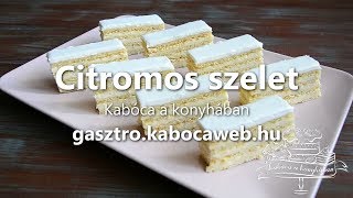 Citromos szelet recept videó  Kabóca a konyhában [upl. by Tija462]