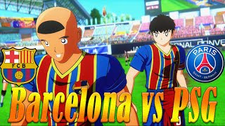 Barcelona vs PSG  Captain Tsubasa Rise Of New Champions [upl. by Farrish424]