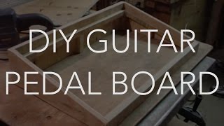 My New Do It Yourself Home Made Guitar Pedal Board DIY [upl. by Elpmid554]