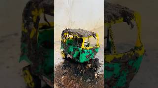 India sabse Ganda autorickshaw cleaning 🧼 shortvideo ￼ [upl. by Nisse986]