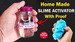 how to make slime activator 100 working with proof  how to make slime activator at home [upl. by Nrubloc]