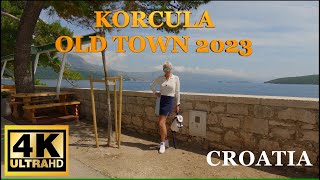 Korcula Croatia Old Town 4K Walking Tour  April 2023 [upl. by Eldin231]