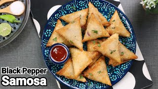 Black Pepper Chicken Samosa by YES I CAN COOK [upl. by Marnia]