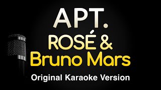 APT  ROSÉ amp Bruno Mars Karaoke Songs With Lyrics  Original Key [upl. by Alderman]