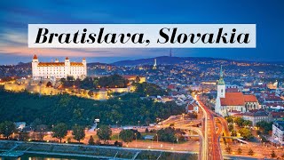 Bratislava Slovakia Tour by drone 4k [upl. by Nivad]