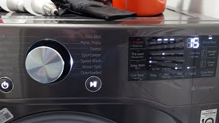 LG WM4500HBA full cycle Speed wash no clothes [upl. by Retsub]