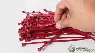 8quot Red Plenum Rated Cable Ties  Plenum Zip Ties [upl. by Nell]