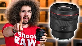 WATCH THIS Before BUYING the 2799 Canon 85mm f12 RF Lens  REVIEW [upl. by Karen752]