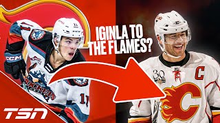 Following dads footsteps may lead Iginla to Flames Thatd be pretty cool [upl. by Ynor826]