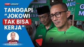 Sandiaga Uno Bantah Pernyataan Ahok soal Jokowi Tak Bisa Kerja Presiden Sangat Cepat Bekerja [upl. by Starlin]