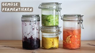 Gemüse fermentieren für Anfänger  alle Basics Anleitung und Tipps  Fermentation Grundlagen [upl. by Noskcire]