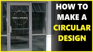 How To Make A CIRCLE TEXT LOGO [upl. by Inajna]