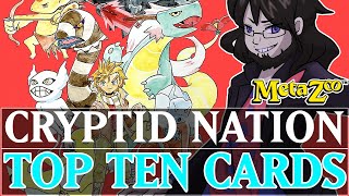 METAZOO TOP 10 CARDS in Cryptid Nation ► MetaZoo TCG [upl. by Houghton]