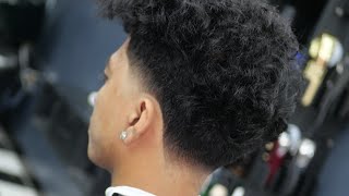 Taper  Curly Hair  Haircut Tutorial [upl. by Durst]