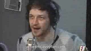 James McAvoy Doing Ryan Seacrest Impersonation [upl. by Onimixam914]