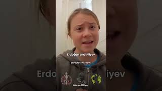 Thunberg calls for action for Palestine against Azerbaijan and TurkeyGretaThunberg turkey [upl. by Eenalem743]