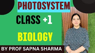 PHOTOSYSTEM CLASS 1 BY PROF SAPNA SHARMA [upl. by Llerdnod]