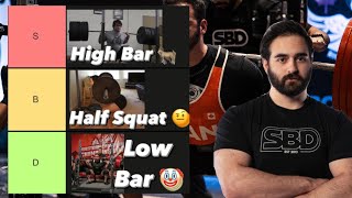 Squat Exercise TIER LIST ✅ [upl. by O'Gowan]