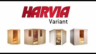 Harvia Variant Sauna Assembly [upl. by Mahoney]