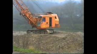 MENCK M 90 Draglines  Work  Nassbaggerei Neckar Plochingen Germany [upl. by Eberhart183]